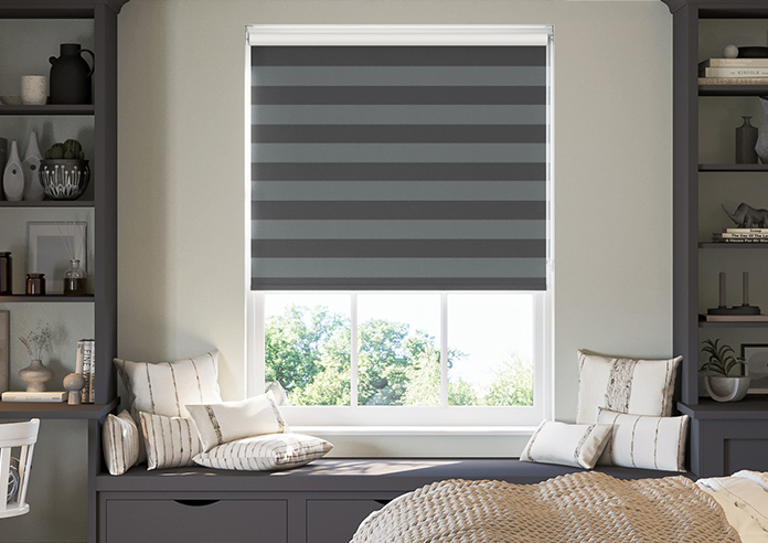 Regal (Blackout), Lead Grey - Twist&Fit Roller Blind - Image 3